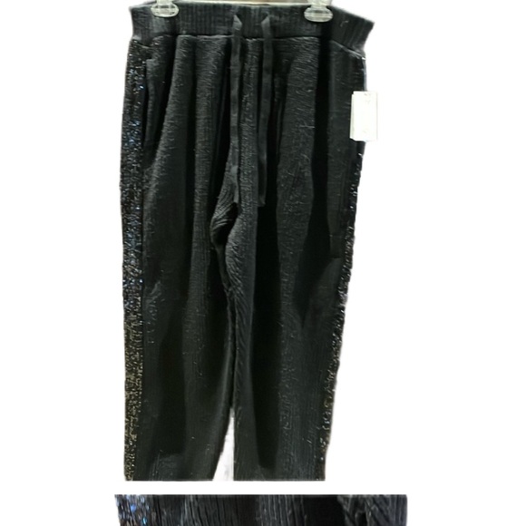 Inc international concepts black sweater and sequin joggers size large - Picture 3 of 13